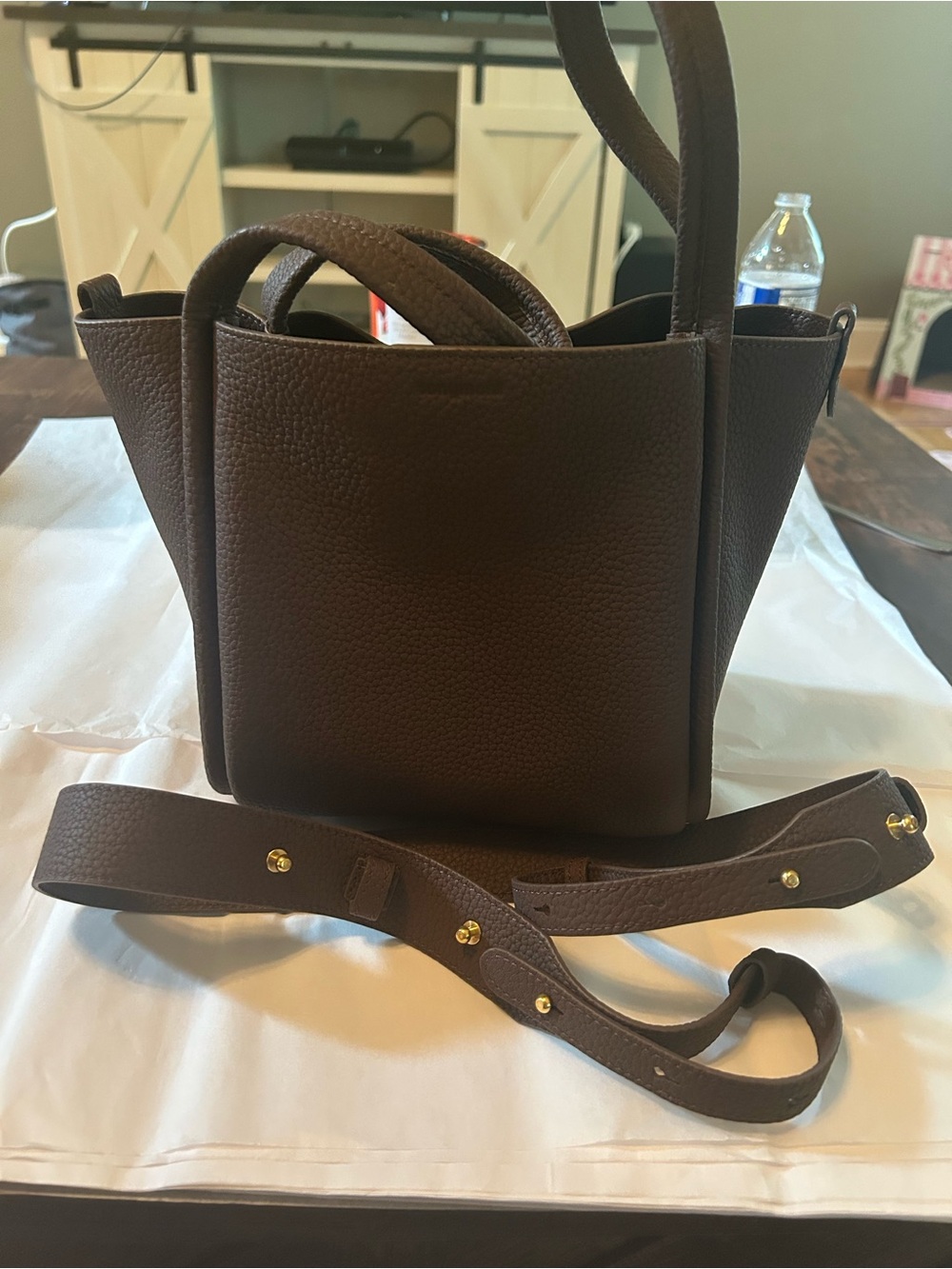 Songmont Brown Crossbody Tote Bag - Picture 3 of 5
